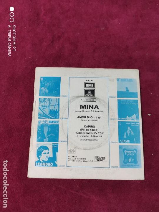 Discos de vinilo: mina amor mio - Foto 2