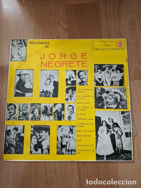 Discos de vinilo: LP JORGE NEGRETE - Foto 1