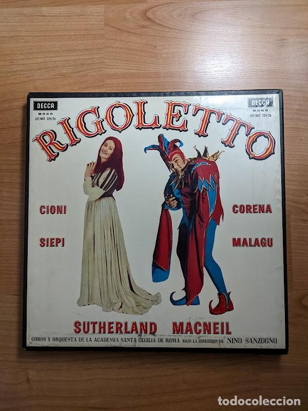 Discos de vinilo: ESTUCHE 3 LPS VERDI. RIGOLETTO - Foto 1