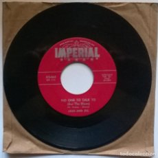 Discos de vinilo: JACK AND JILL. RECORD HOP/ NO ONE TO TALK TO. IMPERIAL, USA 1957 SINGLE. Lote 314661533