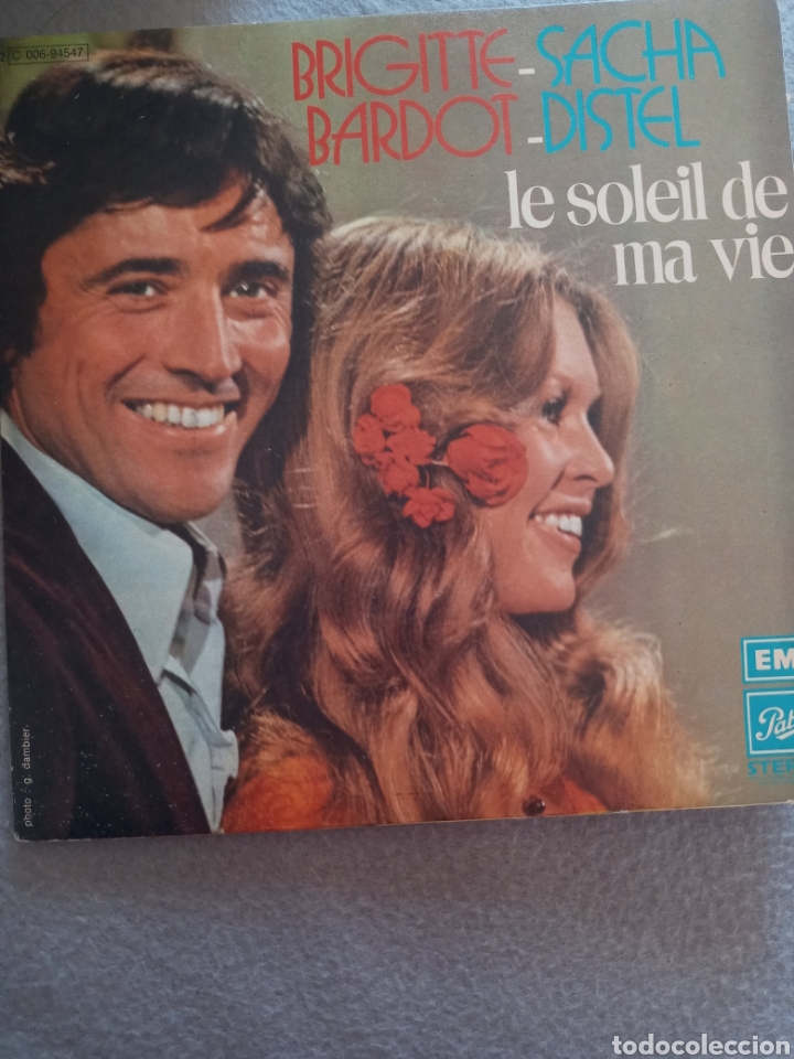 Discos de vinilo: Brigitte Bardot.Sacha Distel..disco vinilo single - Foto 1
