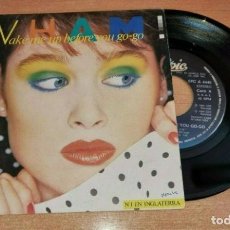 Discos de vinilo: WHAM WAKE ME UP BEFORE YOU GO-GO SINGLE VINILO DEL AÑO 1984 ESPAÑA GEORGE MICHAEL RARO MISMO TEMA. Lote 314709723