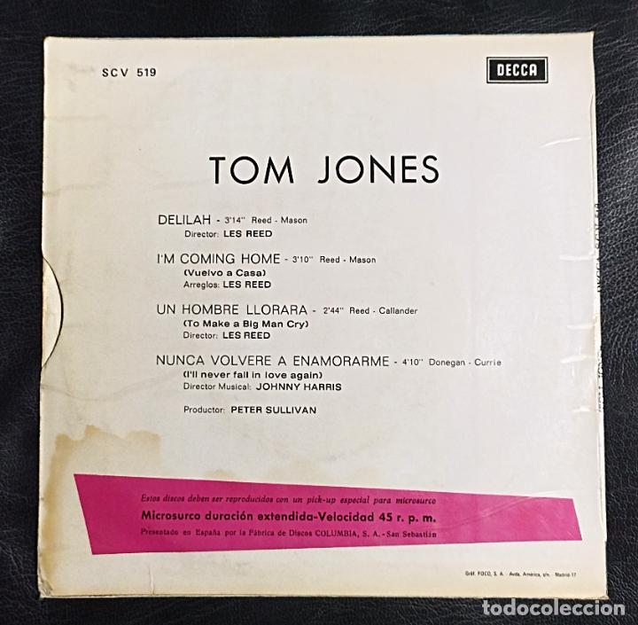 Discos de vinilo: SINGLE TOM JONES - DELILAH - DECCA 1968 - Foto 2