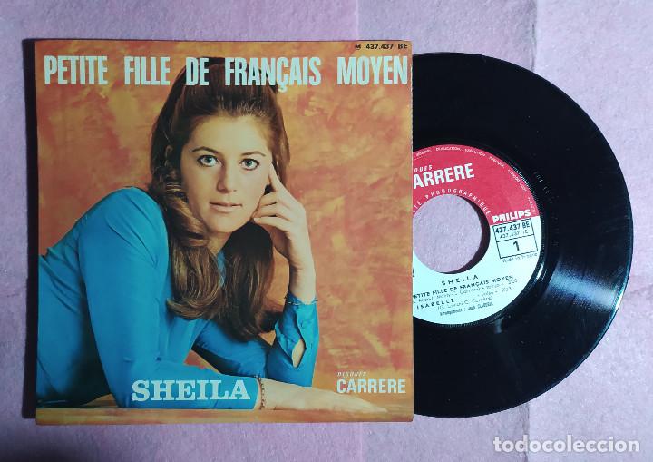 Dischi in vinile: 7&rdquo; SHEILA - Petite Fille De Fran&ccedil;ais Moyen - Disques Carrere 437.437 - FRANCE press EP (EX-/EX-)