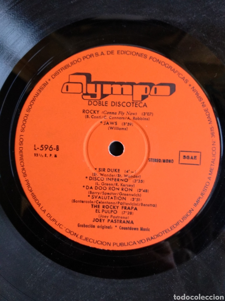 Discos de vinilo: *DOBLE DISCOTECA, OLIMPO, 1977 A3 - Foto 4
