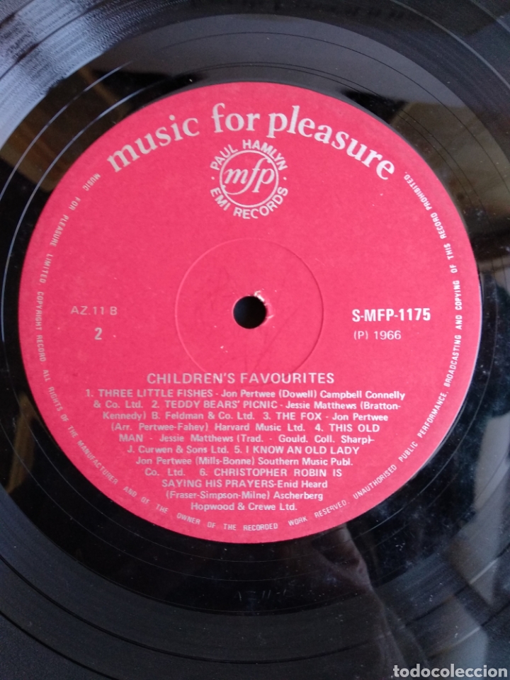 Discos de vinilo: *CHILDRENS, FAVOURITES, EMI, 1966 A3 - Foto 3