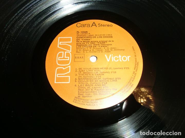 Discos de vinilo: FAMA Canciones - Los Chicos De Fama - Foto 4