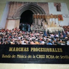 Discos de vinil: BANDA DE MUSICA DE LA CRUZ ROJA DE SEVILLA-MARCHAS PROFESIONALES-GATEFOLD. Lote 314802393