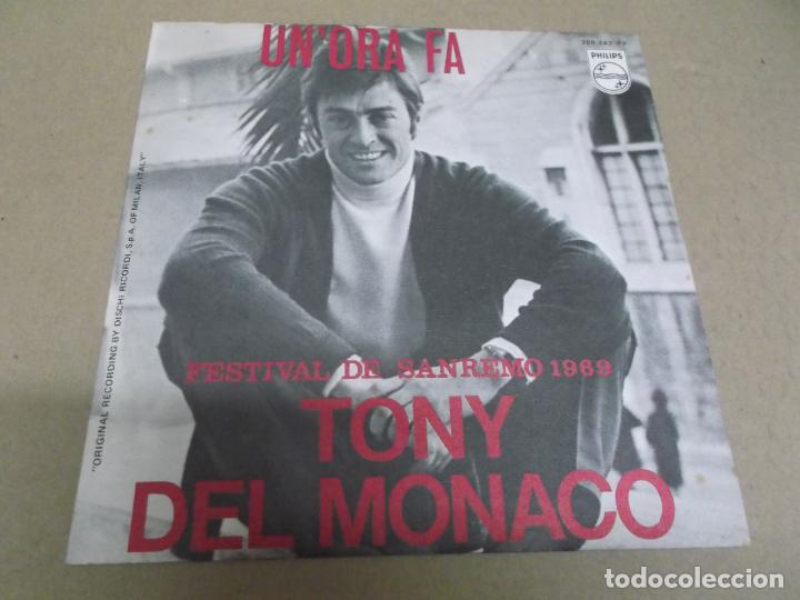 Discos de vinilo: TONY DEL MONACO (SN) UN&rsquo;ORA FA A&Ntilde;O &ndash; 1969 - Foto 1