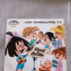 Discos de vinilo: LOS CHAVALITOS TV, VAMOS A CANTAR, ZAFIRO DISCOS, VILLANCICOS. 1965. Lote 314875923