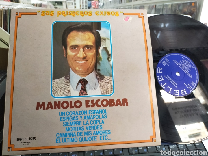 Discos de vinilo: Manolo Escobar lp sus primeros &eacute;xitos 1980 - Foto 1