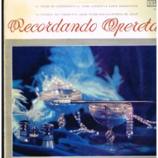 Discos de vinil: RECORDANDO OPERETAS - LINA RICHARTE / RICARDO MORENO / FAUSTO GRANERO - LP 1967. Lote 314884043