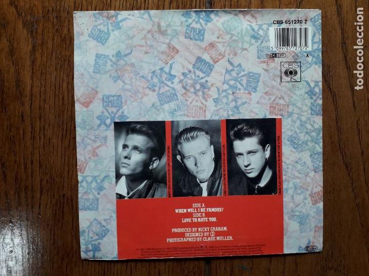 Discos de vinilo: Bros - when will i be famous? + love to hate you - Foto 2