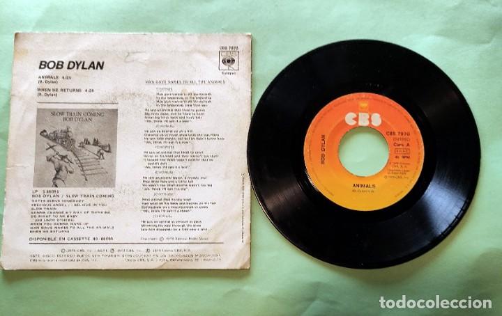 Discos de vinilo: SINGLE BOB DYLAN . ANIMALS . 1979 , CBS . AZ - Foto 2