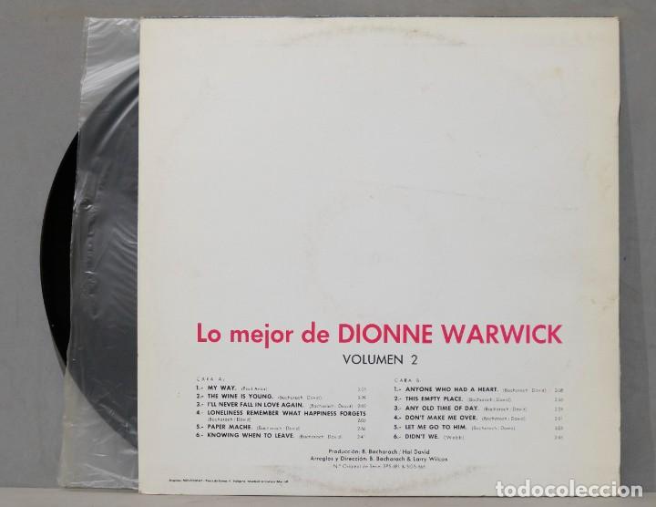 Discos de vinilo: LP. DIONNE WARWICK. LO MEJOR VOL 2 - Foto 2