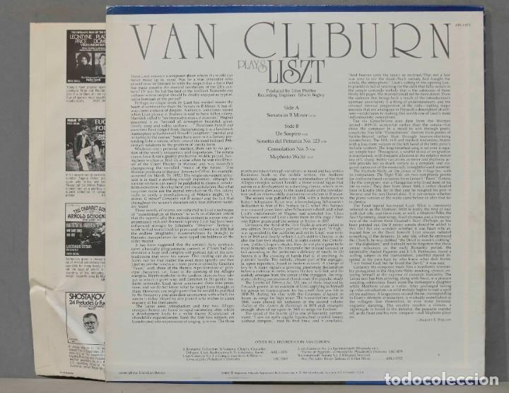 Discos de vinilo: LP. Van Cliburn Plays Liszt - Foto 2