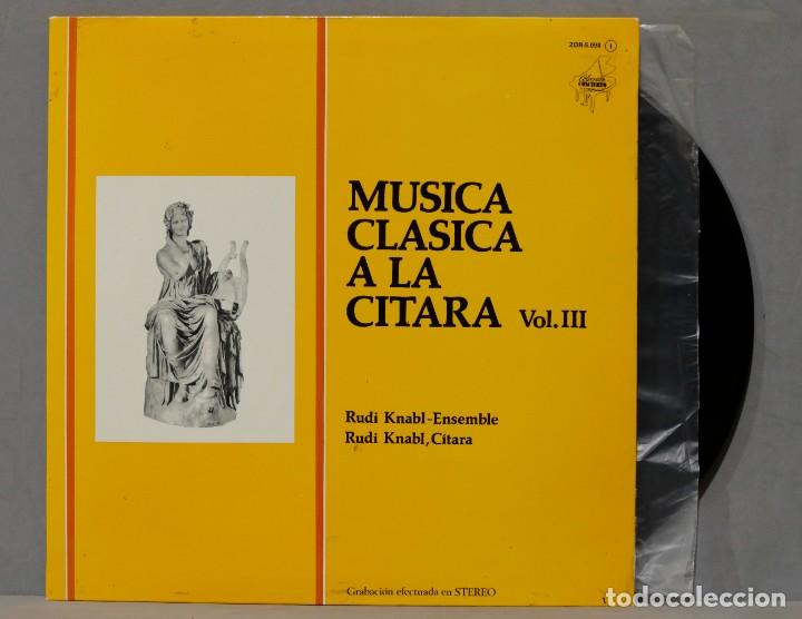 Disques de vinyle: LP. MUSICA CLASICA A LA CITARA. VOL. III. RUDI KNABL