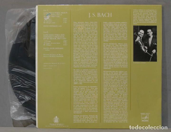 Discos de vinilo: LP. BWV 1041, BWV 1043. BACH. BARSHAI - Foto 2