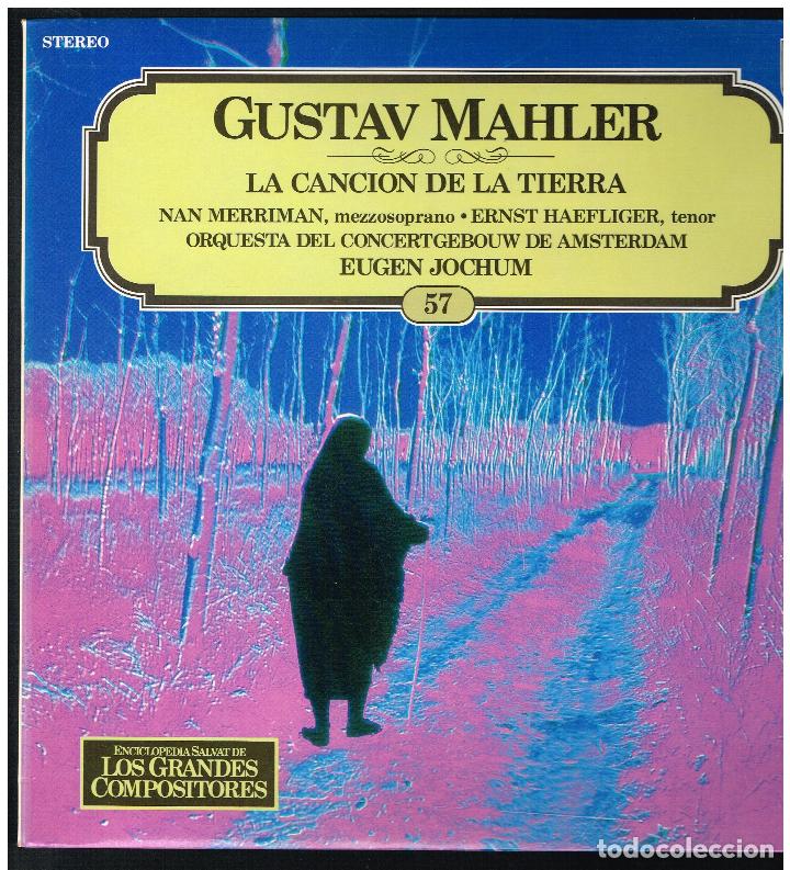 Vinyl records: LOS GRANDES COMPOSITORES N&ordm; 57 - GUSAV MAHLER - LP 1982 - MUY BUEN ESTADO