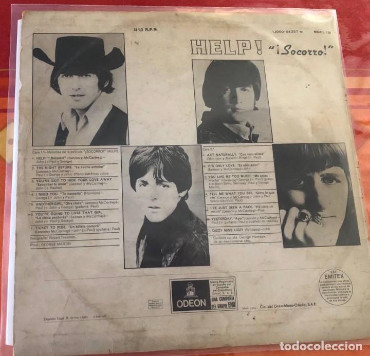 Discos de vinilo: BEATLES - &rdquo;HELP&rdquo;, LP edici&oacute;n espa&ntilde;ola ODEON 1974 (mono) - Foto 2