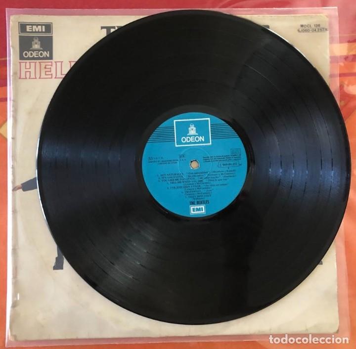 Discos de vinilo: BEATLES - &rdquo;HELP&rdquo;, LP edici&oacute;n espa&ntilde;ola ODEON 1974 (mono) - Foto 4