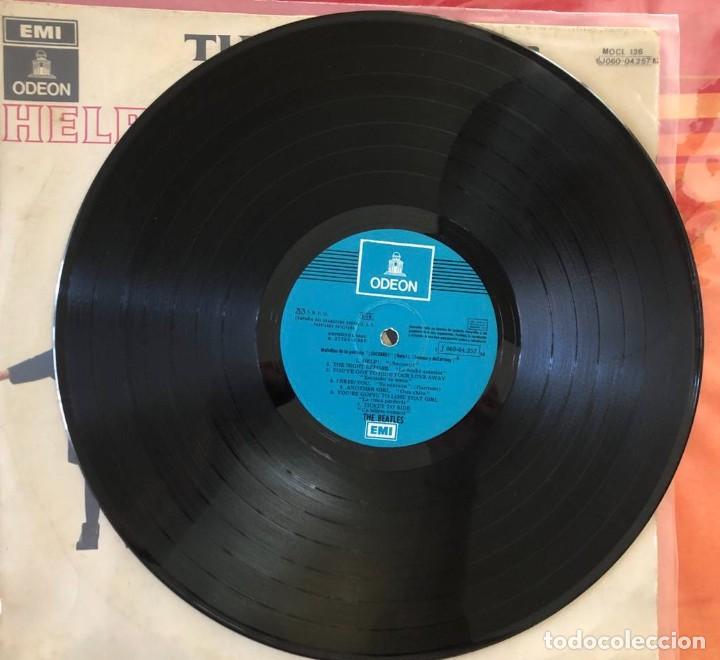 Discos de vinilo: BEATLES - &rdquo;HELP&rdquo;, LP edici&oacute;n espa&ntilde;ola ODEON 1974 (mono) - Foto 6