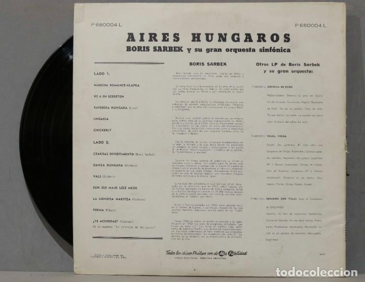 Discos de vinilo: LP. AIRES HUNGAROS. SARBEK - Foto 2