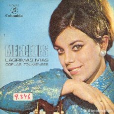 Disques de vinyle: MERCEDES - XI FESTIVAL DE BENIDORM - LÁGRIMAS MÍAS; COPLAS TOLIMENSES - COLUMBIA MO 688 - 1969. Lote 315046983