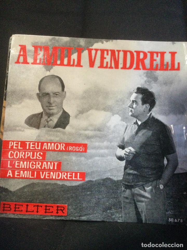 Discos de vinilo: EMILI VENDRELL - A Emili Vendrell (Belter, 1963) EP - Foto 1