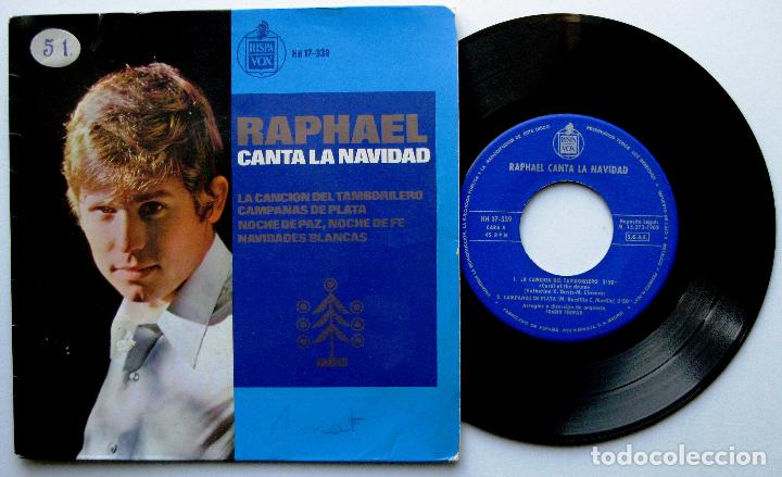 Discos de vinilo: Raphael - Raphael Canta La Navidad - EP Hispavox 1965 BPY - Foto 1