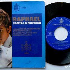 Discos de vinilo: RAPHAEL - RAPHAEL CANTA LA NAVIDAD - EP HISPAVOX 1965 BPY. Lote 315049903