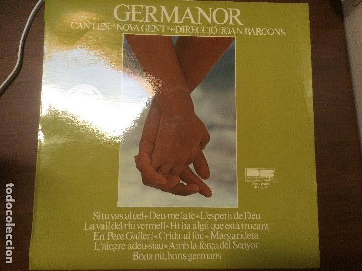 Discos de vinilo: GERMANOR - Nova gent (Belter, 1976) LP - Foto 1