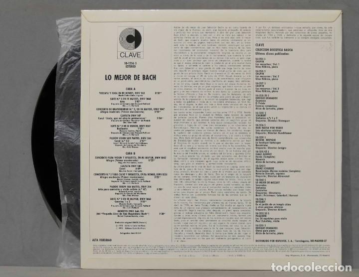 Discos de vinilo: LP. LO MEJOR DE BACH - Foto 2