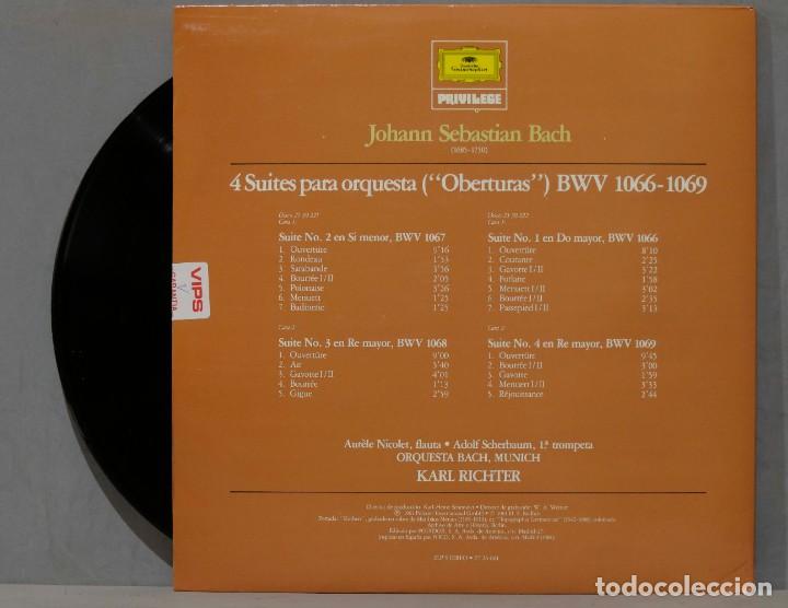 Discos de vinilo: 2 LP. Richter. Las 4 Suites Para Orquesta. BACH - Foto 2