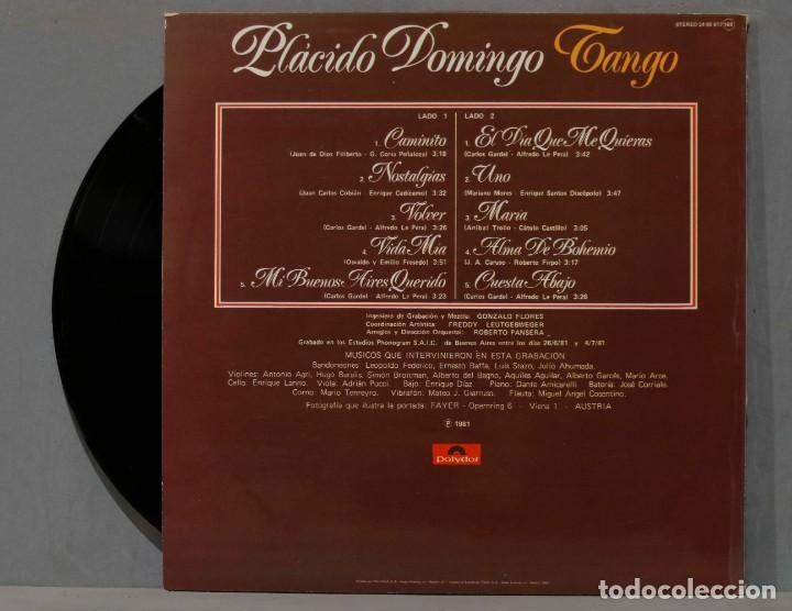 Discos de vinilo: LP. PL&Aacute;CIDO DOMINGO. TANGO - Foto 2