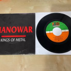 Discos de vinilo: MANOWAR - KINGS OF METAL - SINGLE 7” SPAIN 1988 - PROMOCIONAL. Lote 315080673