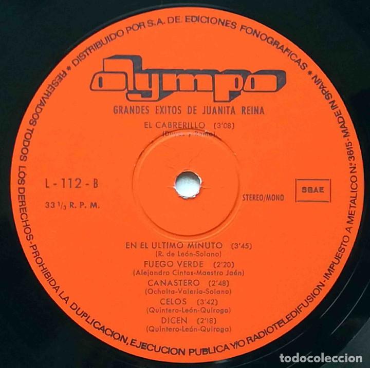 Discos de vinilo: Exitos de Juanita Reina. Olympo 1973 - Foto 4