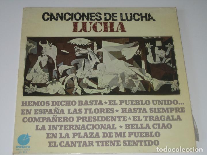 Discos de vinilo: CANCIONES DE LUCHA - Foto 1