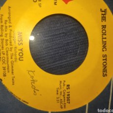 Discos de vinilo: VINILO SINGLE UK, USA? - THE ROLLING STONES - MISS YOU + FAR AWAY EYES. Lote 315299978