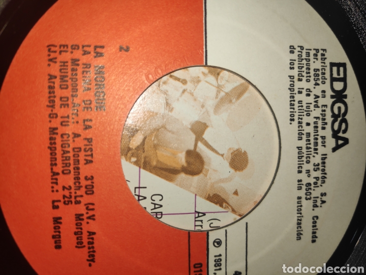 Discos de vinilo: Vinilo single EP - La Morgue - Pompis de Luxe - Foto 3