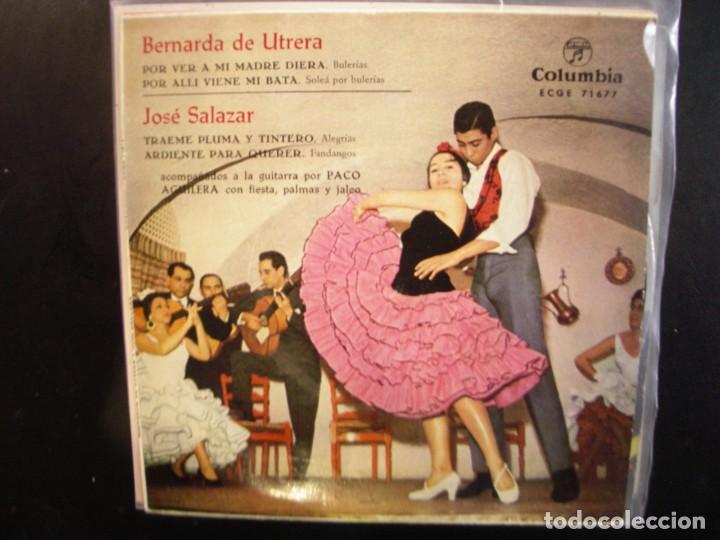 Discos de vinilo: BERNARDA DE UTRERA/ JOS&Eacute; SALAZAR- EP. - Foto 1