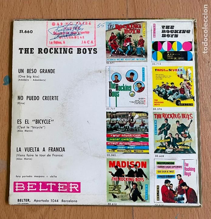 Discos de vinilo: THE ROCKING BOYS, Bicycle - Foto 4
