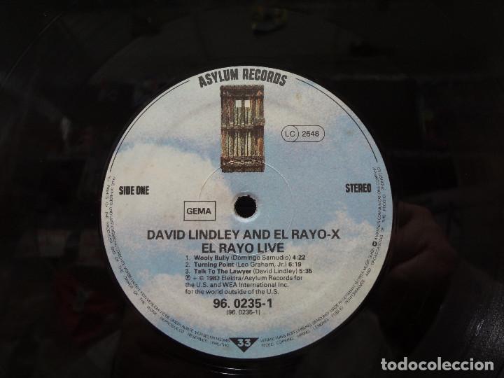 Discos de vinilo: DAVID LINDLEY AND EL RAYO-X - EL RAYO LIVE - Foto 7