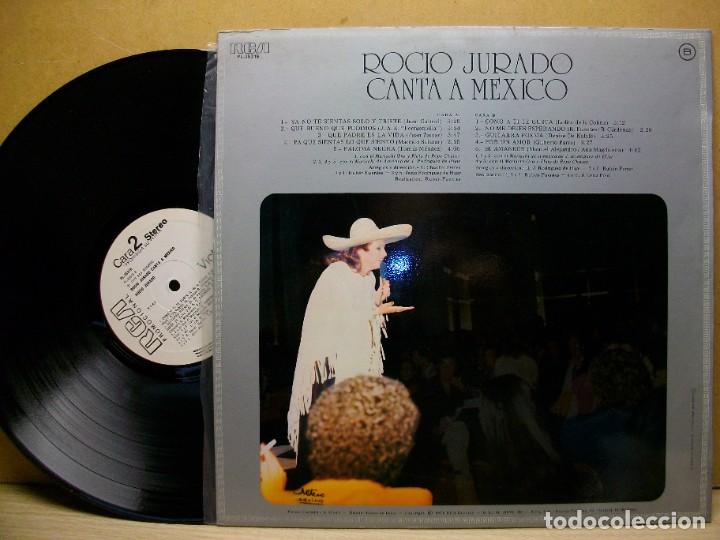 Discos de vinilo: Rocio Jurado &ndash; Canta A M&eacute;xico LP - Foto 2