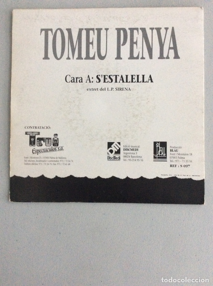 Discos de vinilo: Tomeu Penya. S&rsquo;Estalella. - Foto 2