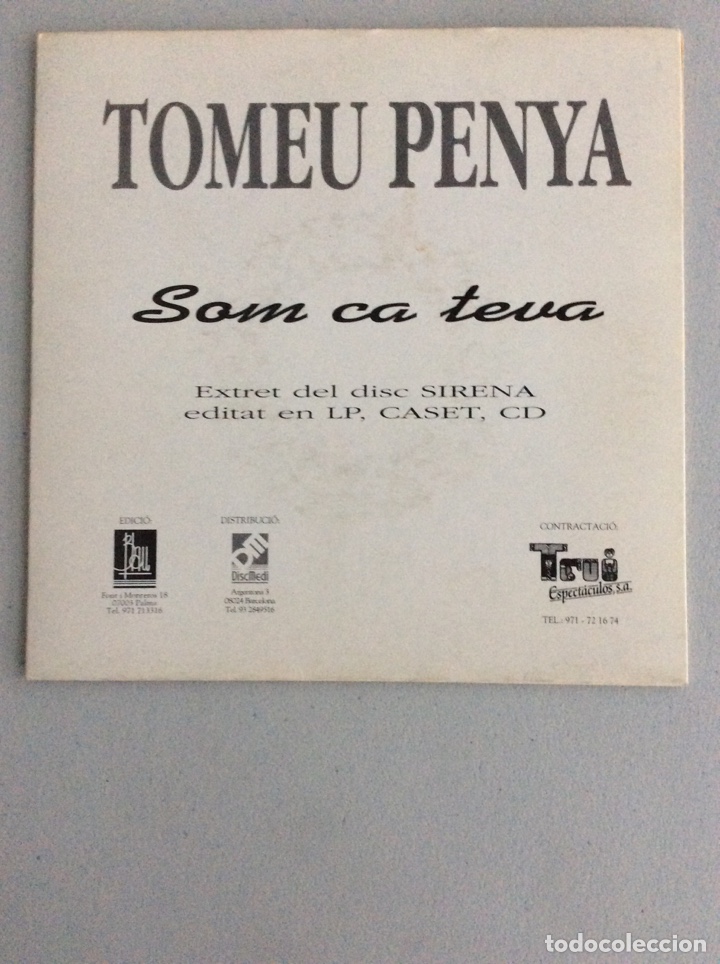 Discos de vinilo: Tomeu Penya. Diga-li. Som ca teva. - Foto 2
