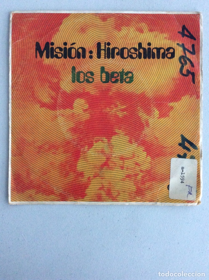 Discos de vinilo: Los Beta. Misi&oacute;n: Hiroshima. Vete de mi vida. - Foto 1