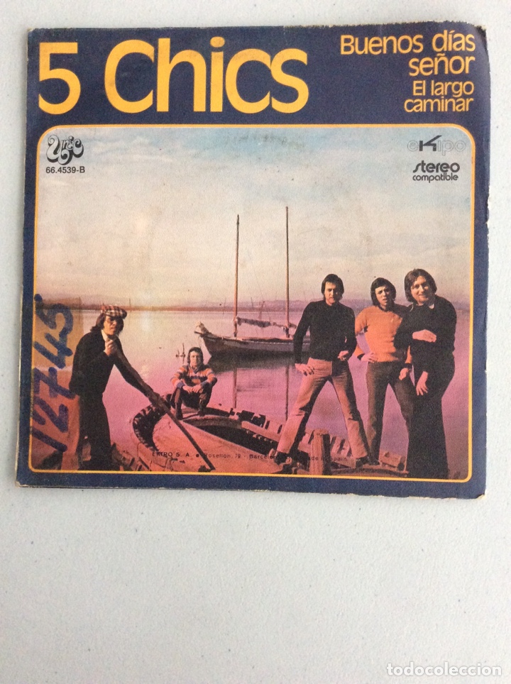 Discos de vinilo: 5 Chics. Buenos d&iacute;as se&ntilde;or. El largo caminar. - Foto 2