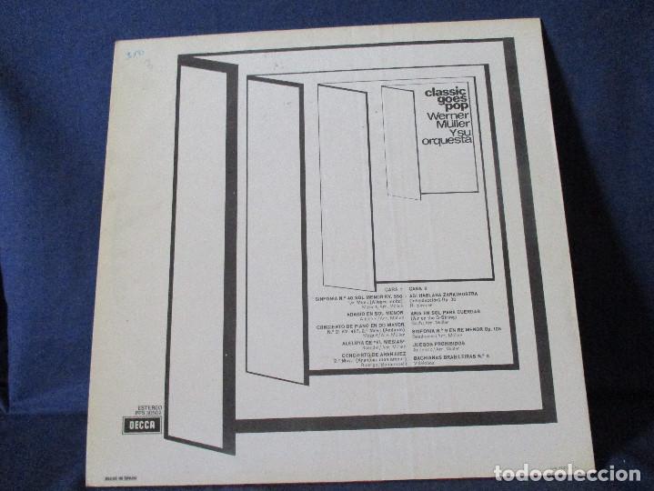 Discos de vinilo: VINILO - CLASSIC GOES POP - WERNER M&Uuml;LLER Y SU ORQUESTA 1971 - Foto 3