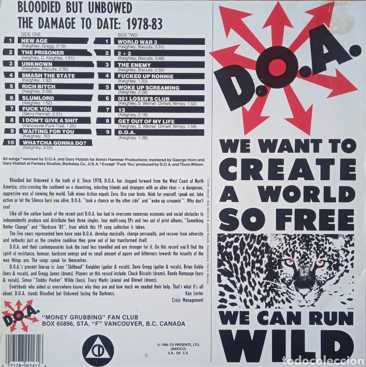 Discos de vinilo: Disco de vinilo D.O.A. - Foto 2